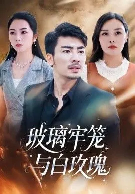 玻璃牢笼与白玫瑰海报