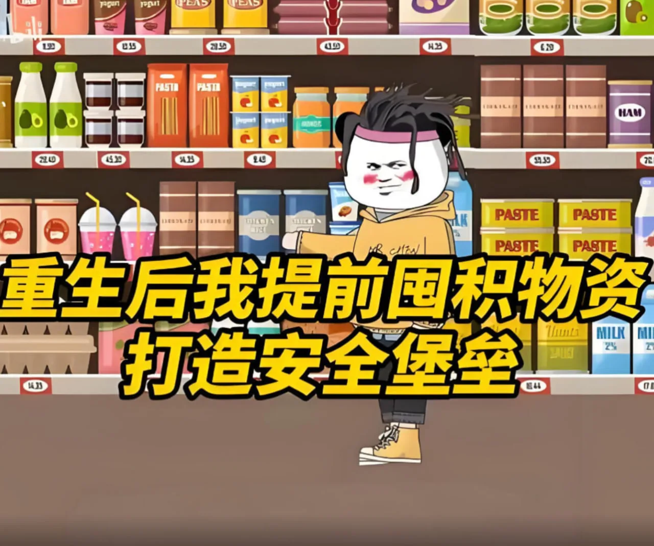 末世来临，洪水泛滥，重生后我提前囤物资，打造安全堡垒海报
